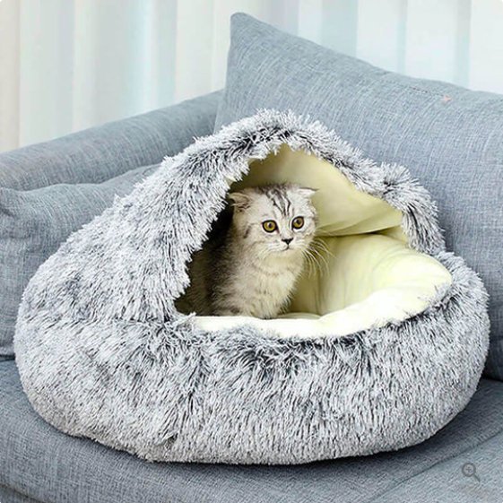 Kuschelnest – Beruhigende Hundebett – Für Katzen und Hunde – Weiches Material