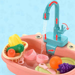 Wasser-Spüle Set – Mit Früchten und Geschirr – Für kreatives Spielen