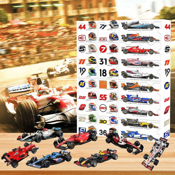 F1 Racing Countdown 2025 – Adventskalender mit 24 Formel-1 Mini-Cars