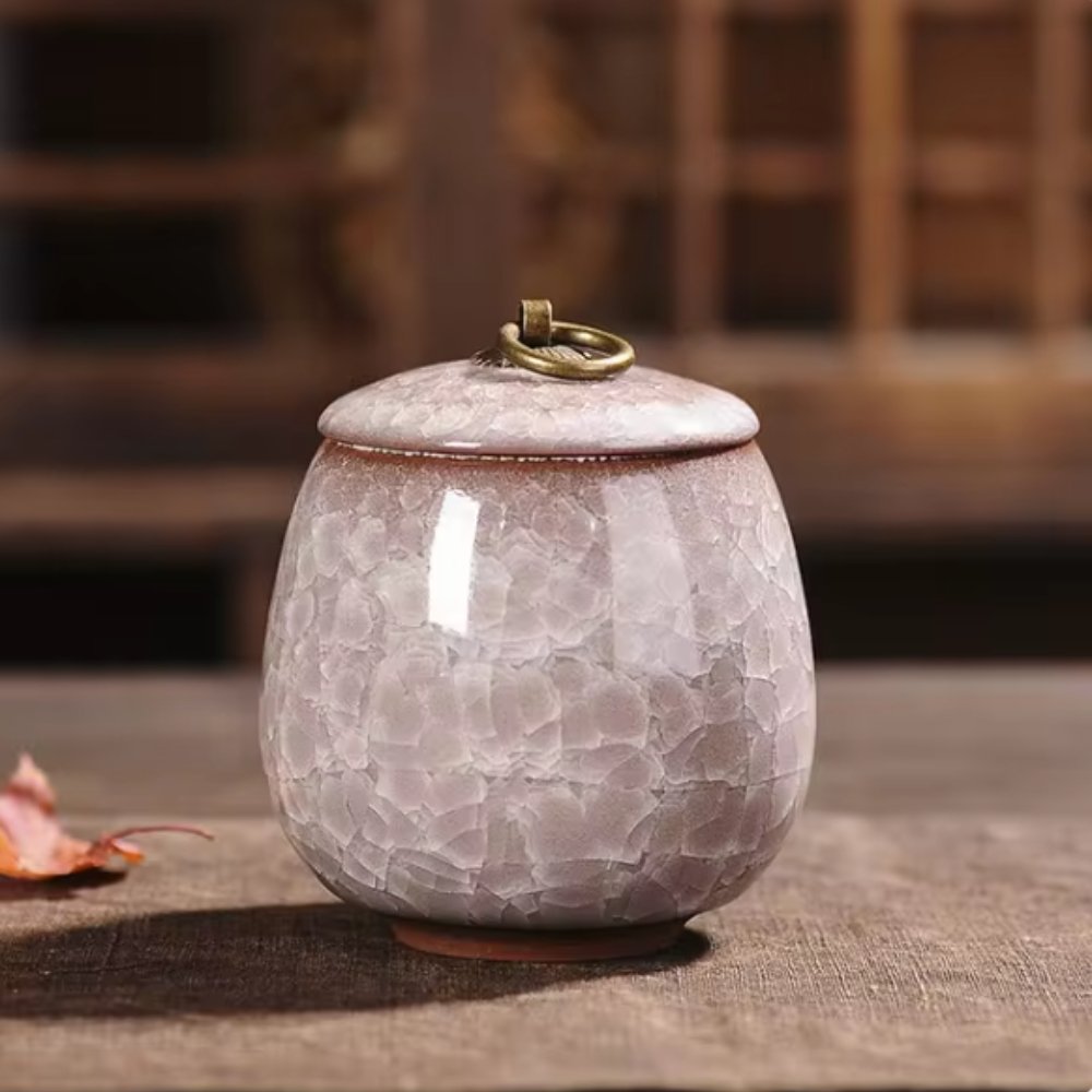 Handgefertigte Keramikurne – Für Haustiere – Elegant und zeitlos