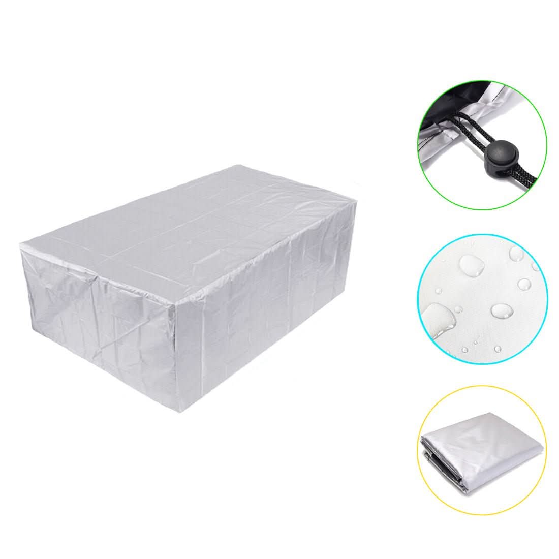 Schutzhülle für Gartenmöbel – Wasserdichtes Material – Geeignet für Stuhl- und Tischgarnitur