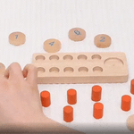 Lernspielzeug Zahlensteckspiel – Fördert Zahlenverständnis – Holz – Für Kinder