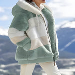 Faux Fur Winterjacke – Mit Kapuze – Weiches Material – Für den Winter