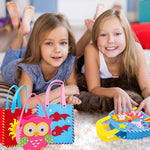 DIY Kreatives Bastelset Kinder | Nähset Tiere aus Filz nähen lernen ab 5 Jahren