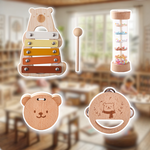 Musikalisches Lernspielzeug – Bär Xylophon – Fördert Kreativität und Musikalität – Für Kinder