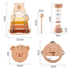 Musikalisches Lernspielzeug – Bär Xylophon – Fördert Kreativität und Musikalität – Für Kinder