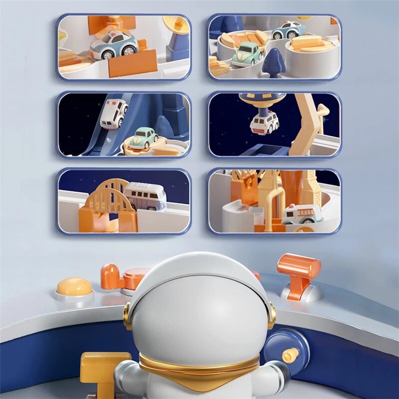 Raumfahrt Spielzeug Set – Mit Fahrzeugen und Rakete – Fördert Kreativität und Rollenspiele