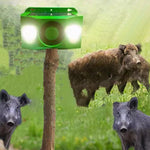 Wildschweinabwehrgerät – Solarbetrieben – LED-Lichter – Für Garten und Hof