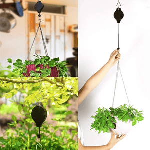 HookMaster™ - Einziehbarer Pflanzenhaken mit Umlenkrolle